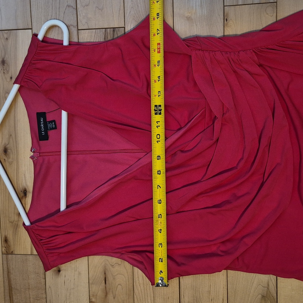 Le Chateau Vibrant Pink Midi Dress - Picture 7 of 8